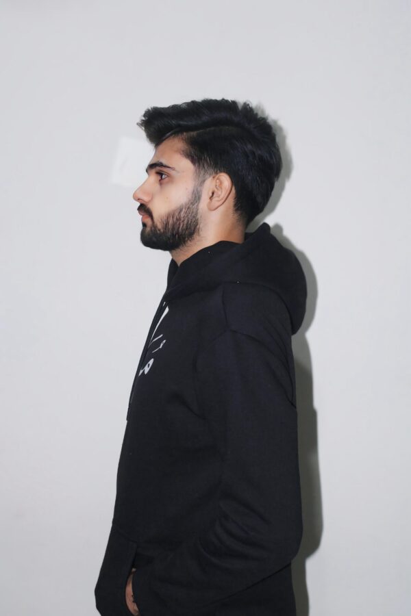 Black Murshid Printed Hoodie - Image 2