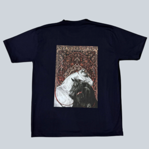 Oversized Horse Artwork T-Shirt(Navy Blue Edition)