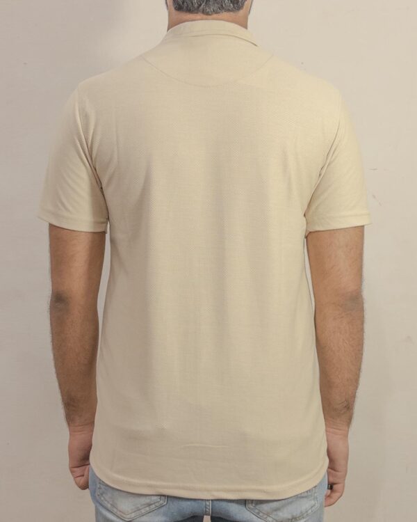 Beige Cuban Collar Shirt - Image 3