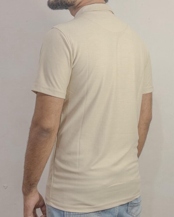 Beige Cuban Collar Shirt - Image 2